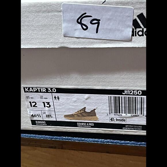 Adidas Kaptir 3.0 'Blanch Cargo' Size 12 - Picture 7 of 7